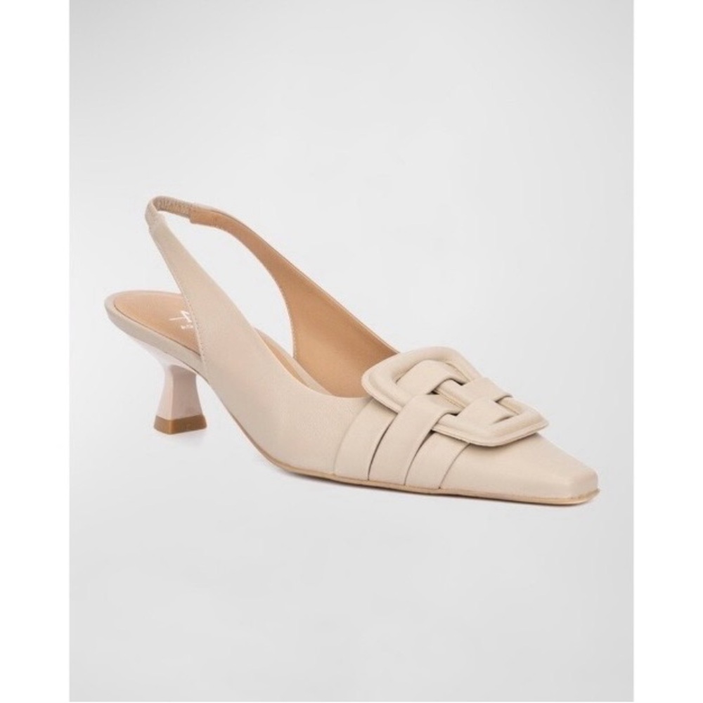 AQUATALIA ‘Adrienn’ Napa Buckle Slingback Pumps